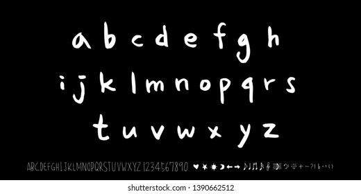 Vector fonts / Handwritten calligraphy 