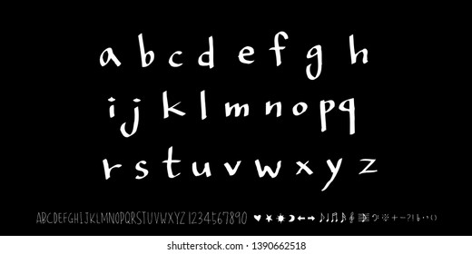 Vector fonts / Handwritten calligraphy 