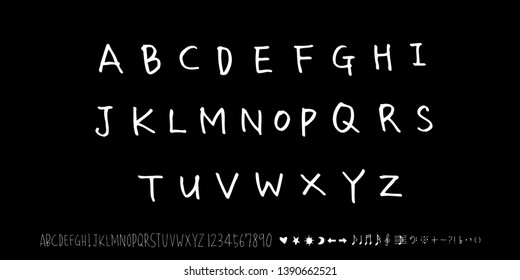 Vector fonts / Handwritten calligraphy 