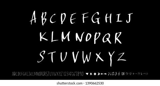 Vector fonts / Handwritten calligraphy 