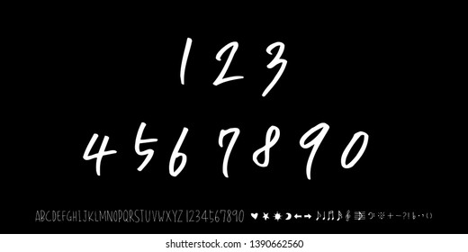 Vector fonts / Handwritten calligraphy 