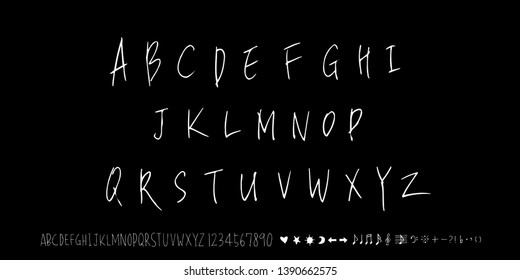Vector fonts / Handwritten calligraphy 