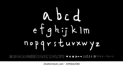 Vector fonts / Handwritten calligraphy 