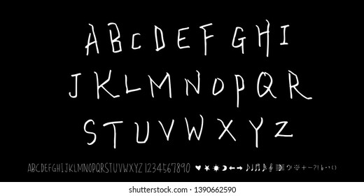 Vector fonts / Handwritten calligraphy 