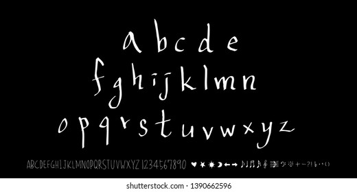 Vector fonts / Handwritten calligraphy 