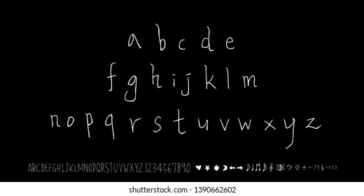 Vector fonts / Handwritten calligraphy 