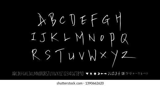 Vector fonts / Handwritten calligraphy 