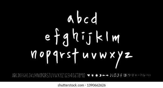 Vector fonts / Handwritten calligraphy 