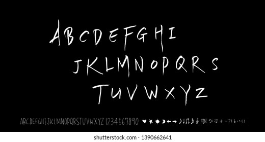 Vector fonts / Handwritten calligraphy 