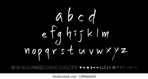 Vector fonts / Handwritten calligraphy 
