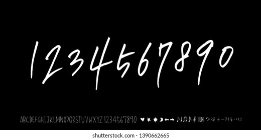 Vector fonts / Handwritten calligraphy 