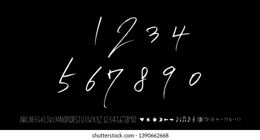 Vector fonts / Handwritten calligraphy 