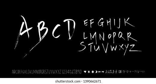 Vector fonts / Handwritten calligraphy 