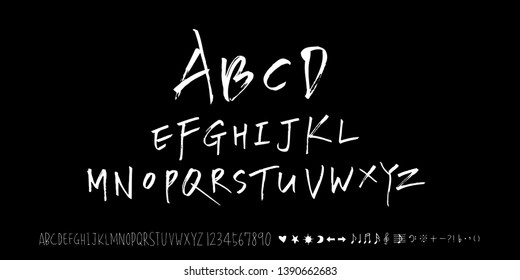 Vector fonts / Handwritten calligraphy 