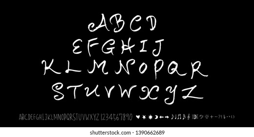 Vector fonts / Handwritten calligraphy 