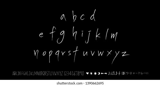 Vector fonts / Handwritten calligraphy 
