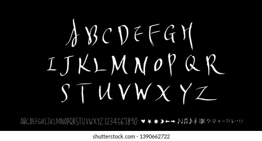 Vector fonts / Handwritten calligraphy 