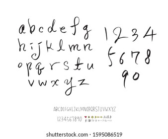Vector fonts / Handwritten calligraphy 
