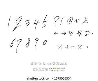 Vector fonts / Handwritten calligraphy 