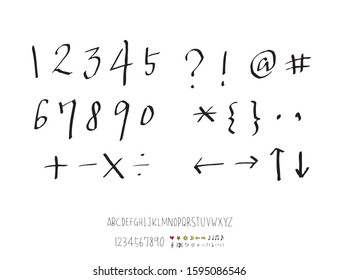 Vector fonts / Handwritten calligraphy 