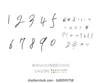 Vector fonts / Handwritten calligraphy 