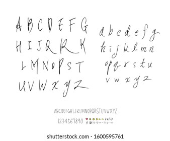 Vector fonts / Handwritten calligraphy 