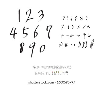 Vector fonts / Handwritten calligraphy 