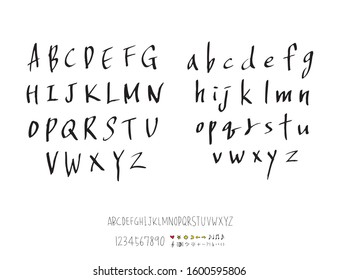 Vector fonts / Handwritten calligraphy 