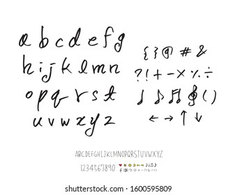 Vector fonts / Handwritten calligraphy 