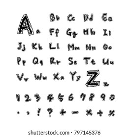 Vector fonts / Handwritten calligraphy 