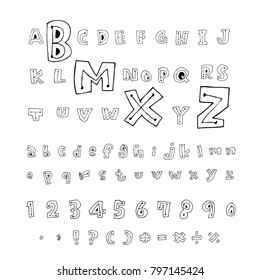 Vector fonts / Handwritten calligraphy 