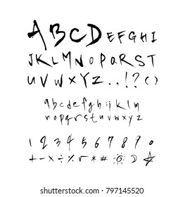 Vector fonts / Handwritten calligraphy 