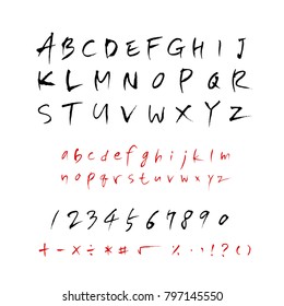 Vector fonts / Handwritten calligraphy 