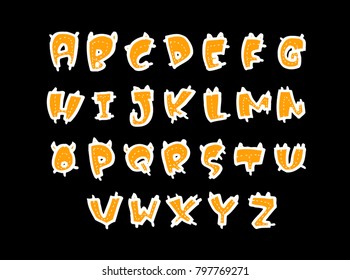 Vector fonts / Handwritten calligraphy 
