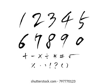 Vector fonts / Handwritten calligraphy 