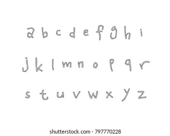 Vector fonts / Handwritten calligraphy 