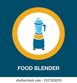 vector food blender illustration - kitchen appliance. mixer