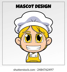 Vector Food Chef Logo Mascot Illustration Vector Design