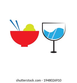 vector food or drink icon or logo