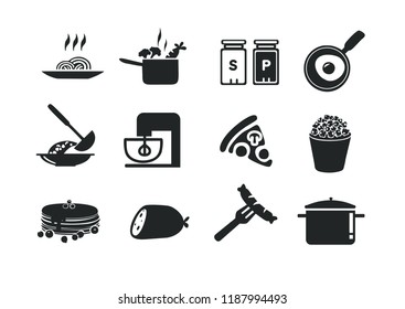Vector food and drink icon set