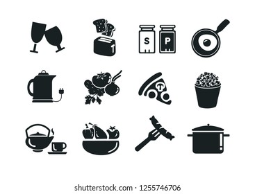 Vector food and drink icon set