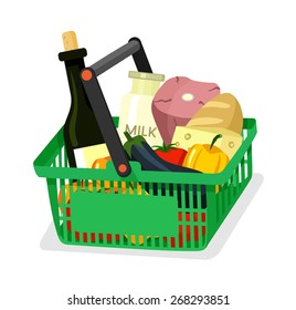 Vector food flat illustration