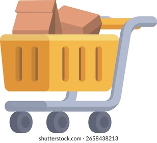 Icono de comida de Vector Carrito gráfico 2D