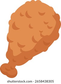 vector food icon 2d graphic fried chicken