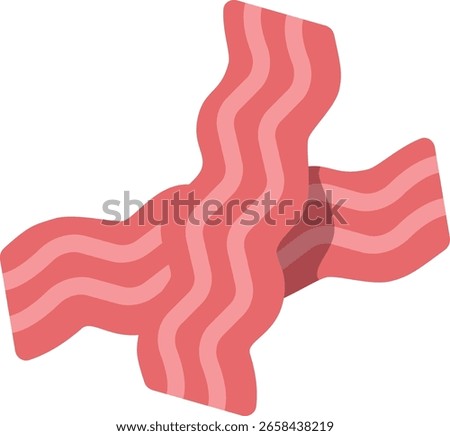 vector food icon 2d graphic bacon