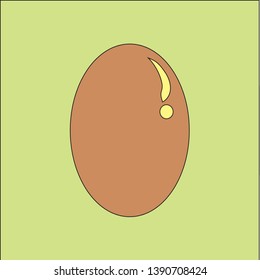 Vector food icon Chicken eggs. Vector illustration