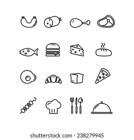 Vector Food icon set