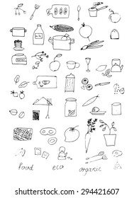 conjunto de iconos de alimentación vectorial