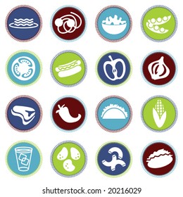 vector food icons set 5