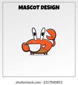 Vector food logo mascot illustration vector design